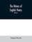 The history of English poetry