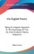 On English Poetry