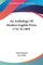 An Anthology Of Modern English Prose 1741 To 1892