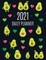 Avocado Daily Planner 2021