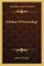 Syllabus of Psychology