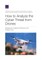 How to Analyze the Cyber Threat from Drones