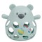 NATTOU Silicone Bear rattle with a ball aqua green