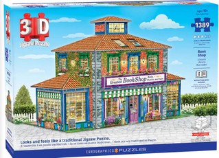 Puzzle Book Shop (3D), 1389 pcs