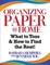 Organizing Paper @ Home