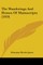The Wanderings And Homes Of Manuscripts (1919)