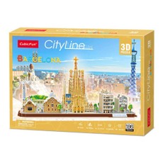 CUBICFUN 3D puzzle City line Barcelona CUBICFUN 3D puzzle City line Barcelona