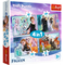TREFL FROZEN Pužļu komplekts 4in1