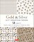 Gold & Silver Gift Wrapping Papers - 12 Sheets