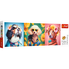 TREFL panoramic puzzle Dogs 500 pcs