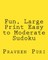 Fun, Large Print Easy to Moderate Sudoku