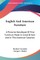 English And American Furniture