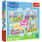 TREFL PEPPA PIG Pužļu komplekts 4in1 Peppa