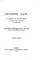 Ancient Law, Its Connection with the Early History of Society and Its Relation to Modern Ideas