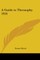 A Guide to Theosophy 1924