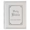 KJV Holy Bible, Classically Illustrated Heirloom Family Bible, Faux Leather Hardcover - Ribbon Markers, King James Version, White/Silver