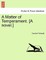 A Matter of Temperament. [A Novel.]