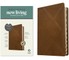 NLT Thinline Reference Bible, Filament Enabled Edition (Red Letter, Leatherlike, Messenger Brown, Indexed)