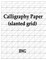 Calligraphy Paper (slanted grid)
