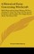 A Historical Essay Concerning Witchcraft