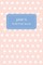 Jade's Pocket Posh Journal, Polka Dot