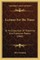 Lectures for the Times