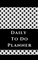 Daily To Do Planner - Planning My Day - White Black Polka Dots Cover