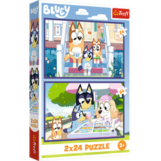 TREFL BLUEY puzzle set Funny Bluey, 2x24 pcs