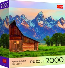 TREFL Puzzle with poster Teton Range, 2000 pcs