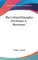 The Critical Principles Of Orestes A. Brownson