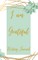 I am Grateful Writing Journal - Green Gold Frame - Floral Color Interior And Sections To Write People And Places
