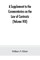 A Supplement to the Commentaries on the Law of Contracts