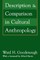 Description & Comparison in Cultural Anthropology