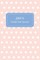 Jan's Pocket Posh Journal, Polka Dot