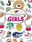 Cute Animals Decorative Design Coloring Book for Girls