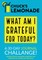 Chuck's Lemonade - What are you grateful for today? A 30-Day Journal Challenge.