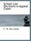 School Law Decisions in Appeal Cases