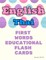 English Thai First Words Educational Flash Cards