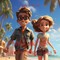 Milo and Iris Hawaiian Adventure
