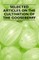 Selected Articles on the Cultivation of the Gooseberry