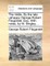 The Riddle. by the Late Unhappy George-Robert Fitzgerald, Esq. with Notes, by W. Bingley, ...