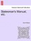 Statesman's Manual, etc.
