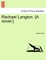 Rachael Langton. [A Novel.]