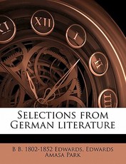 Selections from German Literature