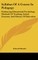 Syllabus of a Course in Pedagogy