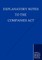 Explanatory Notes to the Companies Act