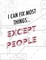 Engineer Lined Paper Notebook - I Can Fix Most Things Except People