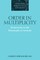 Order in Multiplicity