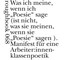 Manifest für eine Arbeiter:innenklassenpoetik