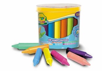 CRAYOLA MINIKIDS Jumbo crayons, 24 pcs